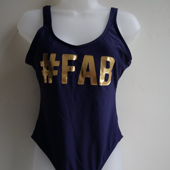 No Boundaries #Fab One-Piece Sexy Scoop Back Swimsuit - Picture 1 of 2